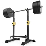 Réglable Haltère Rack,Rack Squat Haltère Crémaillère,Haltère Debout Et La Hauteur du Plateau de Rack Squat,Charge Maximale 250Kg(Fret Aérien)