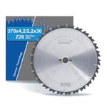 blueline by AKE Circular Saw Blade 370 x 30 Z26 Alternating Tooth, Chip Thickness Limiter, Carbide | Coarse | for Wood, Composite Wood Coated, Plastic | on Hand Circular Saw - for Mafell