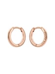 Ted Baker Crisele Logo Hoop Earrings (14mm) For Women (Rose Gold)