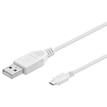 Goobay USB 2.0 USB-kabel 30cm Hvid