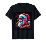 Sleigher Funny Santa Work Hard Sleigh Hard Christmas Xmas T-Shirt