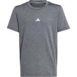 adidas Heather Trenings T-skjorte Barn - Grå - str. 140