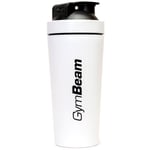 GymBeam Shaker Steel sports-shaker-flaske farve White 739 ml