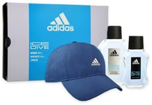 Parfum Homme adidas Ice Dive EDT 50ml+ Après-rasage 100ml Chapeau Bleu Original