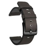 20Mm 22Mm Klockorm Snabb Release Läderrem För Samsung Galaxy Watch 3 Active2 40 44Mm Huwei Klocka G 2 Watchband 18 24Mm Grey Black 24mm