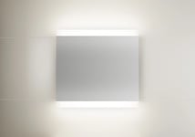 Linn Bad Vik speil m/LED-lys 80x75 cm, med stikkontakt - 700105