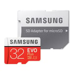 Samsung EVO MB-MP32GA - Carte mémoire flash (adaptateur microSDHC - SD inclus(e)) - 32 Go - UHS Class 1 / Class10 - microSDHC UHS-I