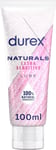 Durex Naturals Extra Sensitive Water Based Lube Intimate Gel 100ml