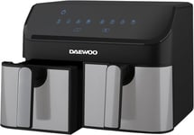 Daewoo 9L Digital Dual Air Fryer Oven Smart Sync Double Basket 4.5L Drawer Large