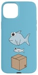 iPhone 15 Plus Big Fish Little Fish Cardboard Box, Dad Dancing Dancer Funny Case