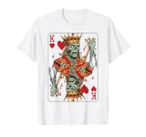 Zombie King of Hearts Spooky Halloween Costume T-Shirt