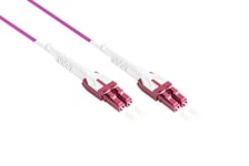 Kabelmeister Câble fibre optique OM4 Duplex - Fiche LC vers LC - Uniboot - Multimode 50/125-1/10/40/100 Gigabit Ethernet - Conducteur d'ondes optiques, fibre de verre, patch - 20 m