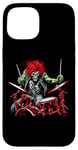 Coque pour iPhone 15 Kit de batterie Rock and Roll Band Rock On Drum du batteur Skeleton Guy