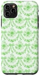 Coque pour iPhone 11 Pro Max Coquette Kelly Green Flowers & Bows Esthétique Motif floral