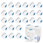 100 Pièces Double Face Extra Fort Mousse Blanc Adhesif Puissant Ruban Mousse 3M Pastille Adhesive Double Face Imperméables Pour La Maison Pour Diy Murs Sols Portes Plastiques Métaux