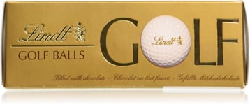 Lindt Golf Balls 3 Milk Chocolate with a hazelnut filling 110g