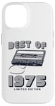 Coque pour iPhone 14 Retro Best of 1975 Mixtape Vintage 50th Birthday Design