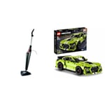 Vileda Steam Mop Plus, UK Version, Black, Efficient and Hygienic Cleaning for Floors & LEGO 42138 Technic Ford Mustang Shelby GT500 Set, Pull Back Drag Toy Race Car Model Building Kit