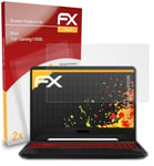 atFoliX 2x Film Protection d'écran pour Asus TUF Gaming FX505 mat&antichoc