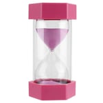 TPHJRM Metal Hexagonal Hourglass Sand Timer 30 Minutes Timer Clock for Classroom Home Office Kitchen Use 60 Minutes Hourglass