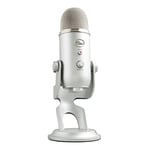 Blue Microphones Yeti, Micro USB Pour Enregistrer, Streaming, Gaming, Podcast, Micro Gaming Condensateur, Micro PC & Mac Avec Effets Blue VO!CE, Support Ajustable, Plug And Play - Argent