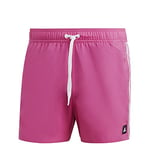 adidas Men's 3-Stripes CLX Very-Short-Length Swim Shorts, Lucid Fuchsia/White, XL