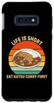 Coque pour Galaxy S10e Retro Life Is Short Eat Katsu Curry, premier amateur de Katsu Curry