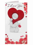 I Love You - Me To You Peekaboo Heart Valentine's Day New Greeting Card