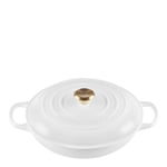 Le Creuset - Signature buffetgryte 30 cm 3,5L white