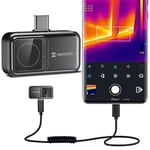 HIKMICRO Mini2 Thermal Imaging Camera for Android, 256 x 192 IR Resolution, 25Hz Refresh Rate, 50° Wide Angle, Infrared Thermal Imager 49,152 Pixels, -20°C to 350°C, USB-C，not for iphone