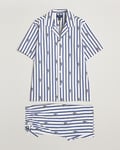 Polo Ralph Lauren Cotton Short Pyjama Set Striped Blue