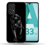 Coque pour Samsung Galaxy A33 5G Animal Panthère Noire