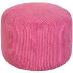 Loft25 - Pouf pour salon, Pouf rond d'intérieur en velours côtelé pour repose-jambes, Pouf ergonomique 30x44 cm pour adultes et enfants, Pouf