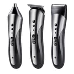 3-in-1 Men Hair Nose Trimmer Rechargeable Electric Beard Clipper Eu Plug