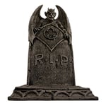 Design Toscano DB160282 The Vampire Demon Halloween Tombstone Gothic Decor Garden Graveyard Statue, Polyresin, Greystone, 56 cm