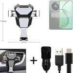  For Realme 12 5G Airvent mount + CHARGER holder cradle bracket car clamp