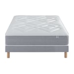 Ensemble Matelas Douces Nuits Révance 744 ressorts ensachés + Sommier Base Morpho 140x200