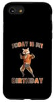 Coque pour iPhone SE (2020) / 7 / 8 Chemise « Today Is My Birthday Fox »