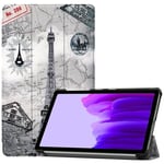 samsung Samsung Galaxy Tab A7 Lite 8.7" 2021 T220 Designer Tri-Fold Case EiffelTower