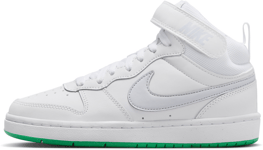 Nike Older Kids' Shoes Court Borough Mid 2 Urheilu WHITE/STADIUM GREEN/FOOTBALL GREY