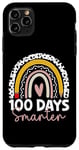 Coque pour iPhone 11 Pro Max 100 Days Smarter Teacher Rainbow, 100e journée d'école