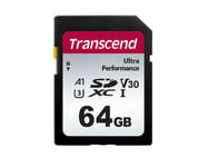 Transcend 340S 64GB SDXC muistikortti U3 V30 (R160 W50 MB/s)