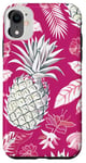 Coque pour iPhone XR Festive Tropical Ananas Coque de téléphone Motif Noël