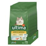 Ultima Croquettes pour Chat Appétit Difficile avec de la Truite - Pack 8 x 1,5kg