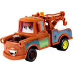 Mattel Disney och Pixar Cars Moving Moments Leksaksbil med Rörliga Ögon & Mun, Mater Karaktärsbil, Ca 7 tum Lång