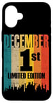 iPhone 16 Plus December 1 Limited Edition 1st Day Retro Vintage Birthday Case