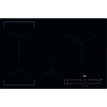 Aeg IKX84443CB 80cm 4 Zone Induction hob, Single Bridge, Slider Touch Controls, Hob2Hood, Minute min