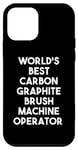 Coque pour iPhone 12 mini Meilleur opérateur de machine à brosse en graphite de carbone au monde