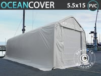 Tälthall Oceancover Båttält 5,5x15x4,1x5,3m, PVC, Vit