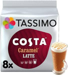 Tassimo Costa Caramel Latte Coffee Pods (Pack of 5, Total 80 discs, 40 servings